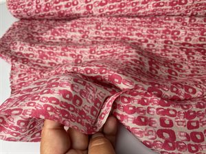 100% silke - unik silke med pink spil